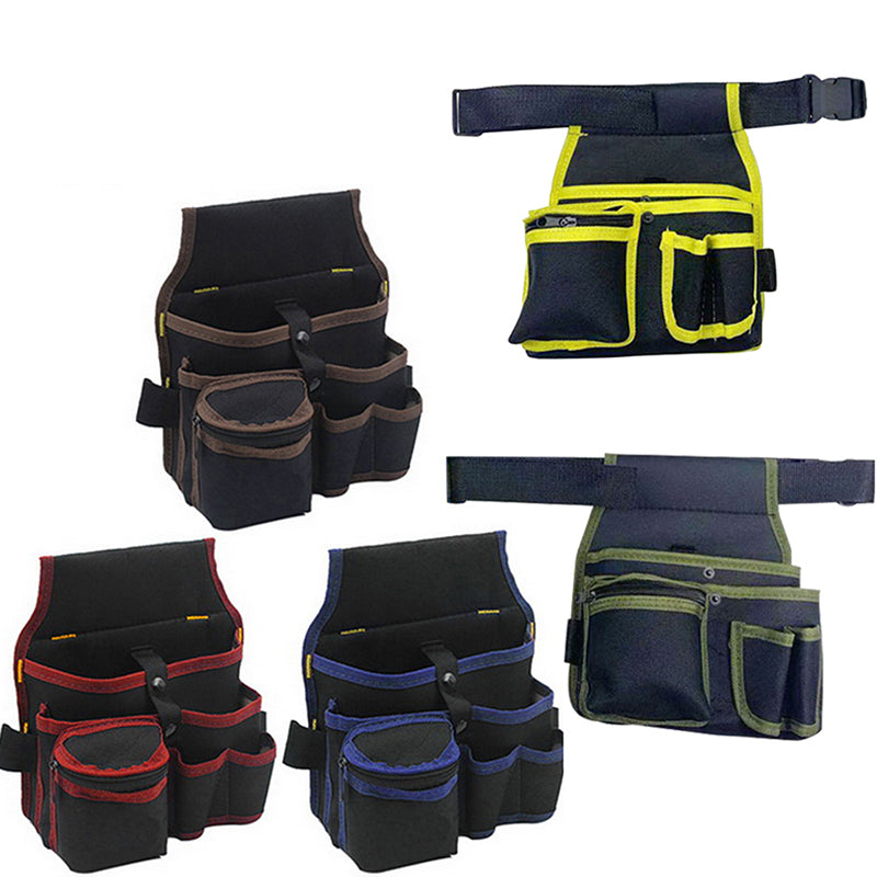 Multifunctional Tool Storage Bag Pouch Belt Hardware Electrician Toolkit Drill Waist Bag Wrench Screwdriver Tool Bags Organizer