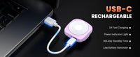 Wsdcam Personal LED Emergency Night Light + Press Tap Fast Alarm Type-C Charging 130dB Safety Self Defense Alarm with Key Chain