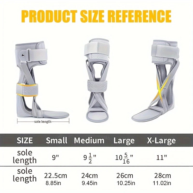 AFO Brace Drop Foot Support Splint -Medical Drop Foot Postural Correction Brace-For Fracture, Sprains,Foot Varus Orthosis Brace