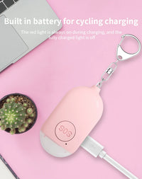 Kids Elderly Women Emergency SOS Personal Alarm Self Defense Keychain- Panic Button Or Pull Pin Alert Device 130 DB Loud Safety