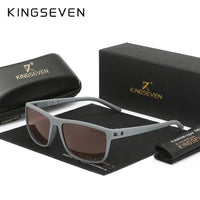 KINGSEVEN Mirror Lens Sunglasses Men Women Driving UV400 Polariz Glasses Matte Frame Male Female Fishing Causal Outdoor Eyewear - Seeds-or-Survival
