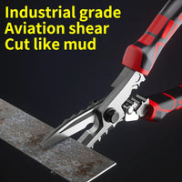 Multi-Functional Electrician Scissors, Crimping Wire Cutting Tool with Wrench Function for Metal Sheet and Cable Cutting