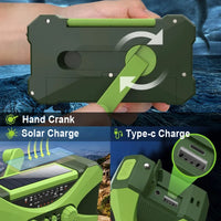 Woopker Emergency Radio 20000mAh XSY-350 FM Radio AM/WB/NOAA Weather Dual USB Rechargeable Solar SOS Alarm Power Bank Flashlight