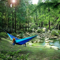 Parachute Hammock With Hammock Strap And Black Carabiner, Camping Survival Travel Outdoor Furniture