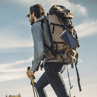 10000mAh/19800mAh/20000mAh Portable Solar Power Bank, Portable Solar Mobile Phone Charger, Camping External Battery Charger for Mobile Phones, 2 USB/ LED Flashlights with Compass