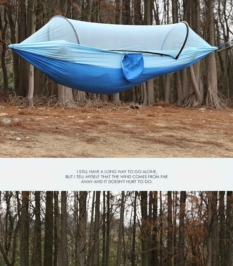 1pc Quick-Opening, Fully Automatic, Reinforced Mesh, Portable, and Lightweight with Spacious Interior - Includes Built-in Mosquito Net for Outdoor Camping and Backyard Relaxation