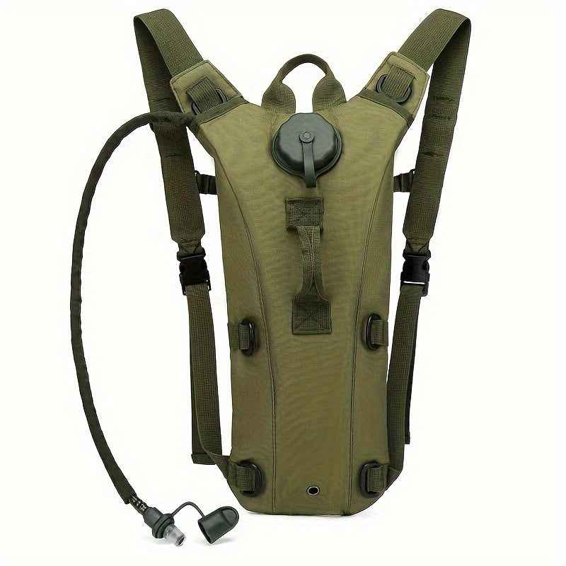 WUIING 3L Hydration Pack Backpack - Tactical Water Bag with Adjustable Straps, Large Capacity for Hiking, Biking, Running & Climbing, Black, Hiking Backpack
