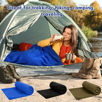 Plush Sleeping Bag, Liner Warmth Sleeping Bag, Zipper Camping Sleeping Bag Suitable For Camping, Backpacking, Travel - Seeds-or-Survival