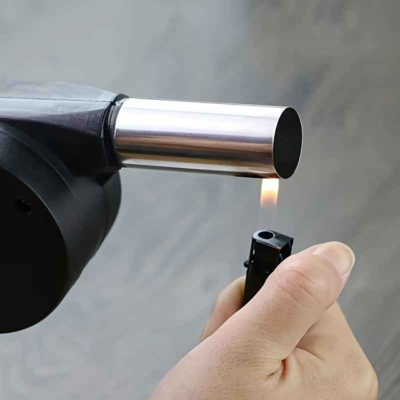 Hand-Operated Blower For BBQ, Camping, And Fire Making - Efficient And Easy-to-Use Stove Accessory