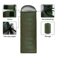 Pacoone Lightweight 4-Season Camping Sleeping Bag - Warm & Cold Envelope, Drawstring Closure, Durable Nylon, Ideal for Outdoor Travel & Hiking, Camping Accessories