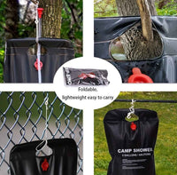 20L Portable Camping Shower Bag With Removable Hose & On-off Switchable Shower Head, Perfect For Outdoor Camping & Traveling
