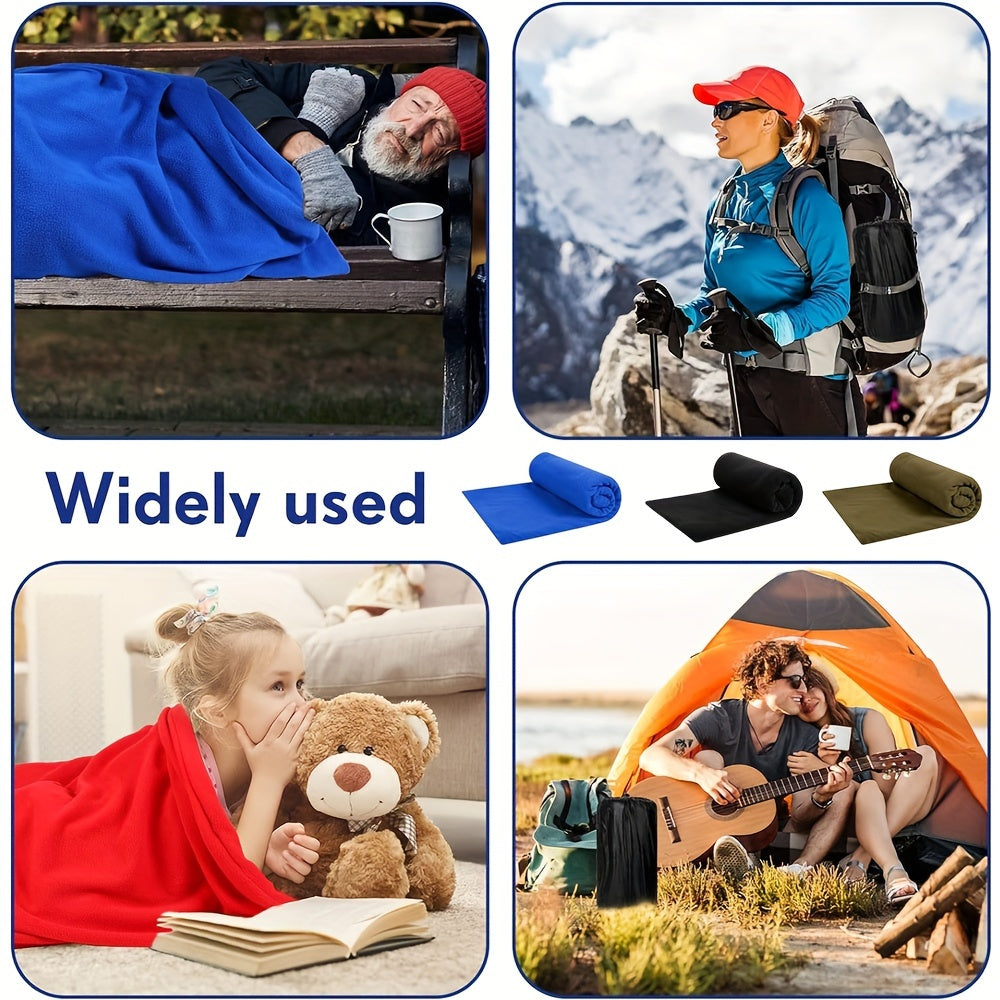 Plush Sleeping Bag, Liner Warmth Sleeping Bag, Zipper Camping Sleeping Bag Suitable For Camping, Backpacking, Travel - Seeds-or-Survival