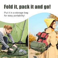 Pacoone Lightweight 4-Season Camping Sleeping Bag - Warm & Cold Envelope, Drawstring Closure, Durable Nylon, Ideal for Outdoor Travel & Hiking, Camping Accessories