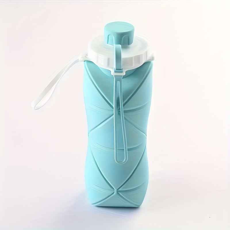 Foldable Silicone Water Bottle - Portable, Leak-Proof, Reusable For Travel, Gym, Camping, Hiking