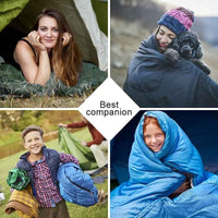 Pacoone Lightweight 4-Season Camping Sleeping Bag - Warm & Cold Envelope, Drawstring Closure, Durable Nylon, Ideal for Outdoor Travel & Hiking, Camping Accessories