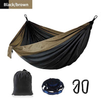 Parachute Hammock With Hammock Strap And Black Carabiner, Camping Survival Travel Outdoor Furniture