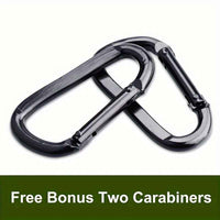 Parachute Hammock With Hammock Strap And Black Carabiner, Camping Survival Travel Outdoor Furniture