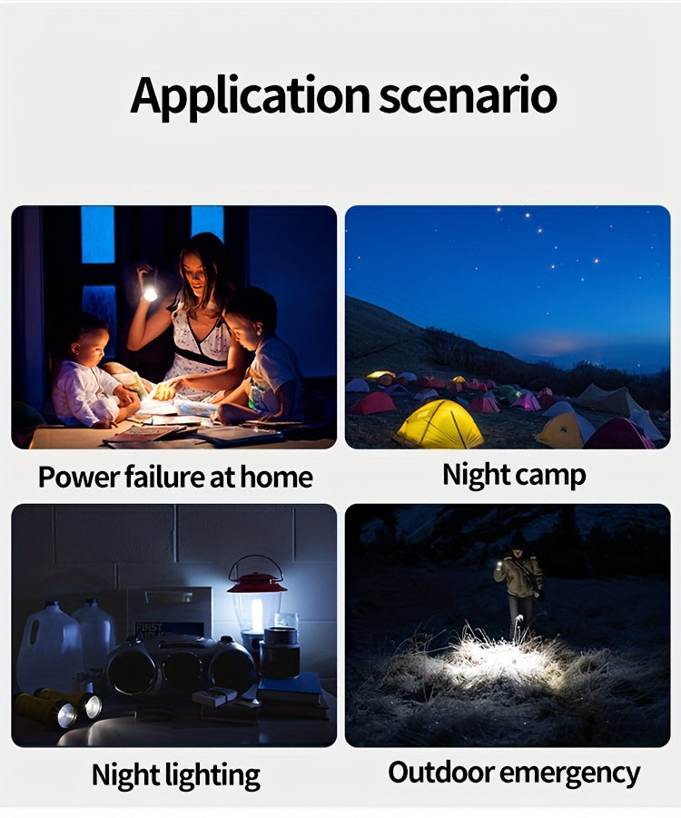 1pc EcoPower 10000mAh Solar Power Bank with LED Light, Dual Output, Portable Charger with Voltage Display, USB & Battery Powered, Universal Compatibility, Rechargeable Lithium Polymer Battery