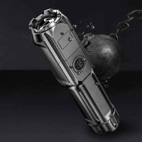 1pc Portable Zoom Flashlight - Powerful Outdoor Lighting for Household and Camping Use