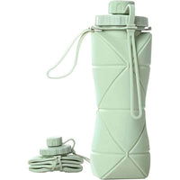 Foldable Silicone Water Bottle - Portable, Leak-Proof, Reusable For Travel, Gym, Camping, Hiking