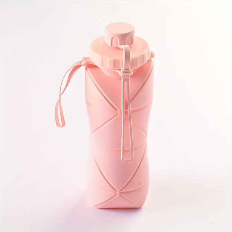 Foldable Silicone Water Bottle - Portable, Leak-Proof, Reusable For Travel, Gym, Camping, Hiking