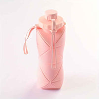 Foldable Silicone Water Bottle - Portable, Leak-Proof, Reusable For Travel, Gym, Camping, Hiking