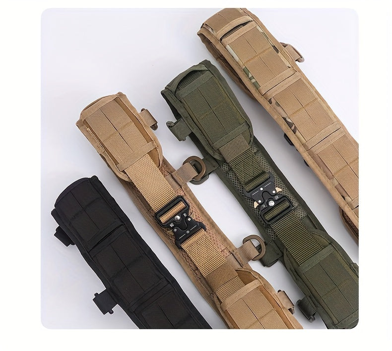 Large Capacity Tactical Waist Seal: Multi-Purpose Outdoor Hunting Belt with Quick Release, Durable Nylon Fabric and MOLLE System