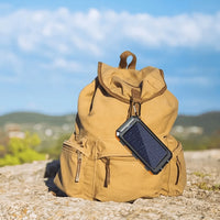 10000mAh/19800mAh/20000mAh Portable Solar Power Bank, Portable Solar Mobile Phone Charger, Camping External Battery Charger for Mobile Phones, 2 USB/ LED Flashlights with Compass