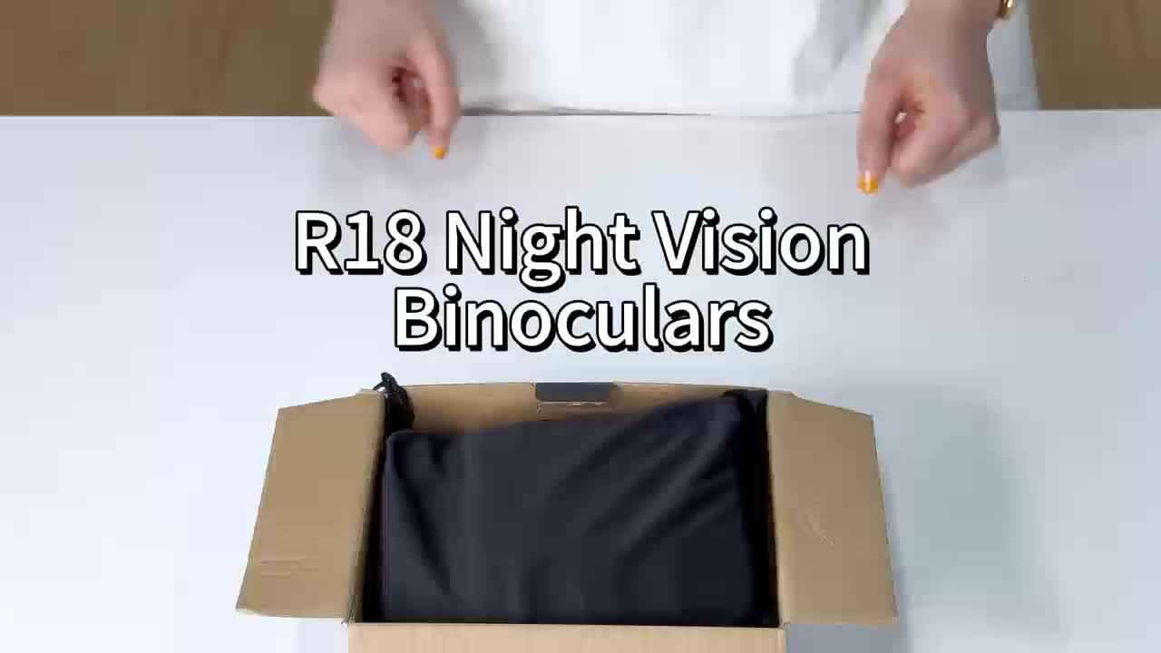 1pc R18 Infrared Night Vision Goggles, 1080p 7-Adjustment Night Vision Binoculars With 10x Digital Zoom, Small And Portable, Can Be Used For Travel And Camping, Etc., With Built-In Battery