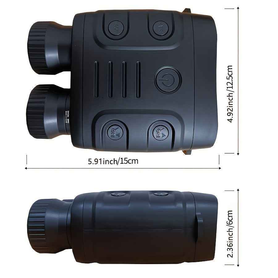 1pc R18 Infrared Night Vision Goggles, 1080p 7-Adjustment Night Vision Binoculars With 10x Digital Zoom, Small And Portable, Can Be Used For Travel And Camping, Etc., With Built-In Battery