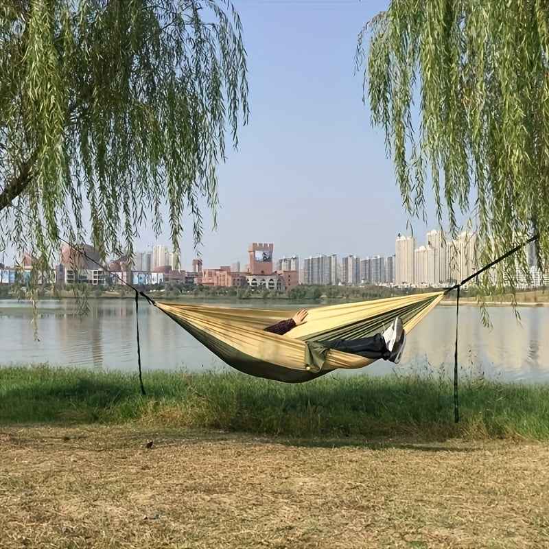 Parachute Hammock With Hammock Strap And Black Carabiner, Camping Survival Travel Outdoor Furniture