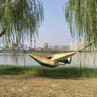 Parachute Hammock With Hammock Strap And Black Carabiner, Camping Survival Travel Outdoor Furniture