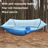 1pc Quick-Opening, Fully Automatic, Reinforced Mesh, Portable, and Lightweight with Spacious Interior - Includes Built-in Mosquito Net for Outdoor Camping and Backyard Relaxation