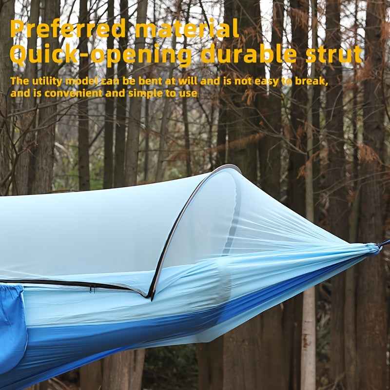 1pc Quick-Opening, Fully Automatic, Reinforced Mesh, Portable, and Lightweight with Spacious Interior - Includes Built-in Mosquito Net for Outdoor Camping and Backyard Relaxation