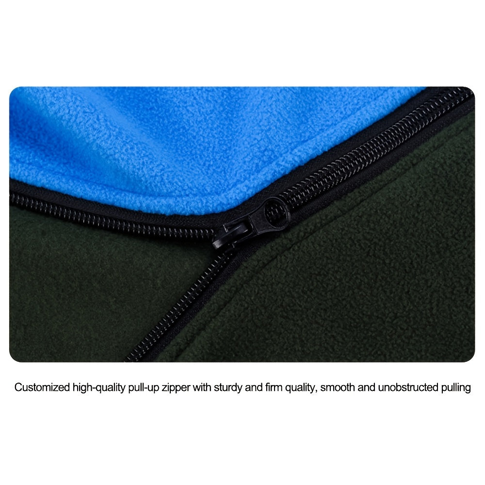 Plush Sleeping Bag, Liner Warmth Sleeping Bag, Zipper Camping Sleeping Bag Suitable For Camping, Backpacking, Travel - Seeds-or-Survival
